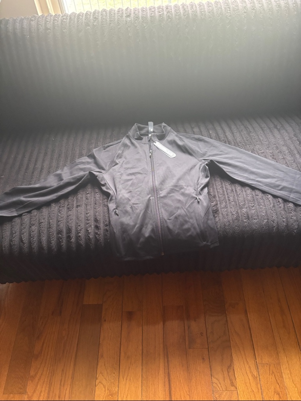 SKIMS x Nike Matte Mock Neck Full Zip Top •NWT •Never Worn •Obsidian (Black) • M